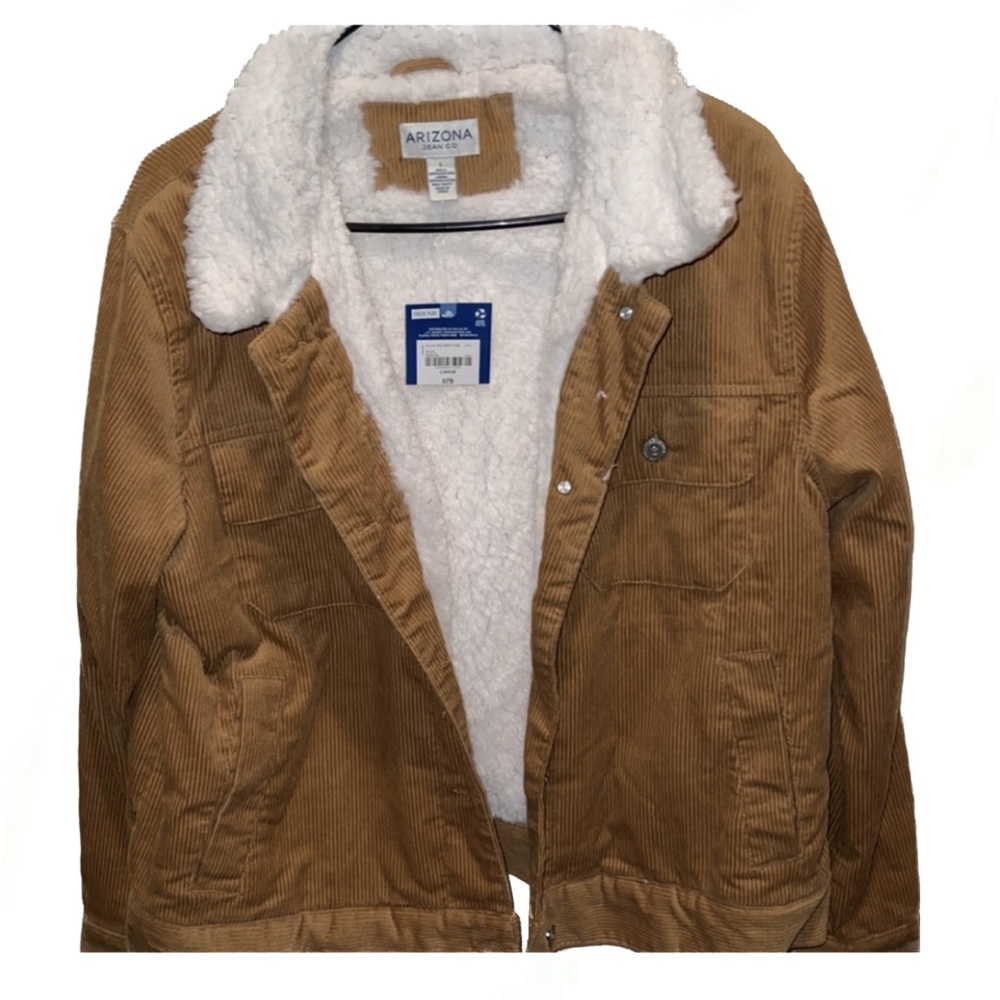 NWT Corduroy Sherapa Coat